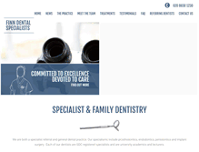 Tablet Screenshot of finndentalspecialists.com